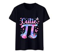 Genérico Top de manga larga para mujer, es el día de Pi y un diseño elegante con una camiseta impresa., Le Noir, M