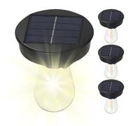 Generico Top de repuesto para linterna solar | 4 piezas LED impermeables | Piezas de repuesto para luces, apto para lámparas de 7,4-8 cm, patio, carrable, jardín