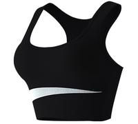 Genérico Top Deportivo Mujer Alto Impacto con Relleno Women's Sports Bra Big Chest Small Running Shockproof Gathering No Ring Sports Bra Large Fitness Yoga Vest Sujetador Negro Encaje (Black,M)