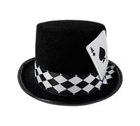 Genérico Top Hats For Men - Playing Card Magician Costume Accessory