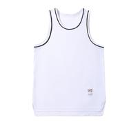 Genérico Top Hombre Deportivo Transpirable Fitness Sin Mangas Camiseta Estilo Americano Estrecho Baloncesto Entrenamiento Gimnasio Exterior, blanco, L