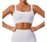 Genérico Top Mujer Top de Yoga para Mujer con Tirantes y Diseño de Espalda Descubierta para Entrenamiento Cómodo y Estilo Casual Moderno (Grey, S)