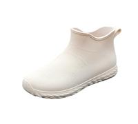 Genérico Top Rubber Boots Agua Mujer Botas De Lluvia Pvc Impermeable Antideslizantes Zapatos Vintage Zapatos Mujer Planos