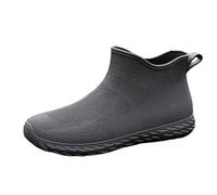Genérico Top Rubber Boots Agua Mujer Botas De Lluvia Pvc Impermeable Antideslizantes Zapatos Vintage Zapatos Mujer Planos