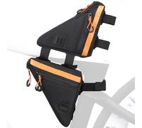 Generico Top Tube Frame Bag, Large Capacity Triangle Bag Bikes, Bicycles Cycling Storage, Triangle Top Tube Front Pouch, Stable Multi Opening Design for Road and Mountain Storage