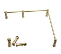 Genérico Tope de Estante Moderno con Conector de Esquina - Juego de barandilla Decorativa para armarios de Cocina y estantes de galería, protección contra caídas, 41 cm