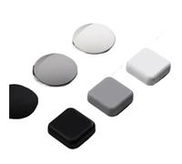 Genérico Tope de puerta for manija, parachoques autoadhesivo de silicona, protección antigolpes silenciosa, almohadilla de puerta, decoración del hogar, protección de pared, 1/5 Uds.(Square-mix-5pcs)