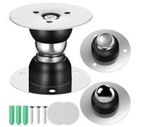 Genérico Topes Magnéticos para Puertas sin Perforaciones 5 CM Acero Inoxidable Negro 2 Unidades Cierre Magnético para Puerta Soporte de Apartamento y Caravana Protección de Seguridad