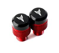 Genérico Tornillos de Aluminio for Motocicleta M10 x 1,25, Pernos, Tapones for Orificios de Espejo, Tapas compatibles con MT07, MT-07, MT09, MT10, MT25, FZ09, FZ07, MT 07, 09, 10, 25(Red)