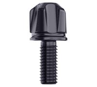 Genérico Tornillos Sillín Moto M8 de liberación rápida para cojín trasero y portaequipaje, perno de aluminio de sujeción manual sin herramientas, accesorio decorativo compatible CC110 rojo negro oro