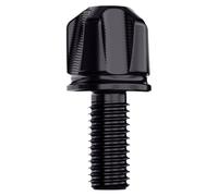Genérico Tornillos Sillín Moto M8 de liberación rápida para cojín trasero y portaequipaje, perno de aluminio de sujeción manual sin herramientas, accesorio decorativo compatible CC110 rojo negro oro