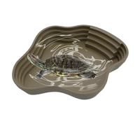 Genérico Tortoise Bathing Pool | 9.65x8.58x1.57 Inches Reptile Water Dish