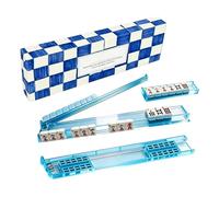 Genérico Tortoise Shell Style Acrylic Magnetic Tile Tray | Mahjong Tile Racks and Pushers | Mahjong Pushers and Racks - For Party Family Together Train Play Beginner Travel Game Home Pool Table