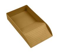 Genérico Tortoise Water Bowl, Basking Tray Ramp, 7.5x5.2 Inches Bath Dish with Sturdy Build, Habitat Feeding Basin, Style Reptile Bowl with Textured Design, Terrarium Accessory for Lizard and Turtle