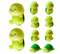 Genérico Tortuga Diminuta | Conjunto De 10 Figuras De Animales Pequeños De Resina,Tortugas en Miniatura - para Decoración de Jardín de, Plantas en Macetas, Tartas, Hogar, de Cumpleaños