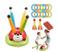 Genérico Toss Ring Game Toy - Juguete de Ladybug de, Juguete de Salto, Juego de Pelota | Activo para Todo-Pequeño con Música y Luces, Un Lanzamiento de Timbre para con Un Telecomm