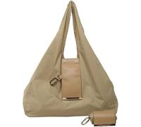 Generico Tote Bag - Expandable Leather Key Chain Bag plegable Key Holder Shopping Bag for Women Girls Students Teacher Travel Shopping Outdoor School, Cachi