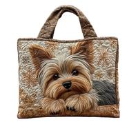 Genérico Tote Bag For Women - Cute Animals Large Capacity Handbag | Animals Printed Oxford Canvas Shoulder Bag With Zipper, Lightweight Travel Pouch For Work Shopping School And Daily Commuting