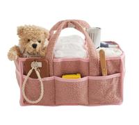 Genérico Tote Diaper Bag, Plush Large Handbag Organizer, 14.96x9.84x7.09 Inches Flexible Partition Weekender Pouch for Hospital, Beach, Nursery, Camping, Vacation, Picnic, Gym, Airplane Travel Use