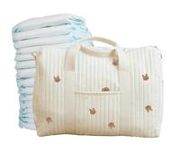 Genérico Tote Diaper - Large Capacity Embroidered Bag, Hospital Maternity Pouch, Stylish Multi Use Shoulder Carrier, Work School Gym Travel Accessory, Ideal For Outdoor Park Shopping