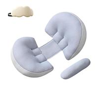 Genérico Tottlebee Pregnancy Pillow, 2025 New Pregnancy Pillows for Sleeping, with Adjustable Belly Wedge, Adjustable Pillows Spacing Fits, Safe Material for Back, Belly, Legs, Tummyrest (A)