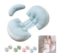 Genérico Tottlebee Pregnancy Pillow, Soft Body Pillows Support for Back, Portable Pregnancy Sleep Memory Foam Pillow, Soft Body Support for Back, Belly, Hips & Legs - Travel Friendly (Blue)