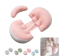 Genérico Tottlebee Pregnancy Pillow, Soft Body Pillows Support for Back, Portable Pregnancy Sleep Memory Foam Pillow, Soft Body Support for Back, Belly, Hips & Legs - Travel Friendly (Pink)