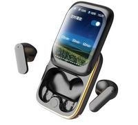 Generico Touch Screen Earbuds - Wireless bluetoth Earbuds With Smart Display | Full Color Touchscreen In-Ear Headphones | Noise Cancelling Cordless Ear Buds With USB Charging Case For Travel