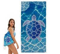Genérico Towel Bag | 160x80cm Foldable Absorbent Backpack 2 in 1 - Convertible Oversized Beach Towels,for Summer Outdoor Pool Picnic Camping Yoga
