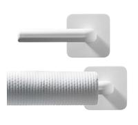 Genérico Towel Holder - 7cm Wall Mounted Hanger, Drill Free Adhesive ABS Hook | Bathroom Kitchen Living Room Toilet Paper Storage Rack for Towels Coats Clothes Hats Organization