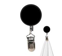 Genérico Towel Holder for Bathroom Wall - No Drill Clip with 23.6 Inch Retractable Rope | Hand Towel Holder - for Wall Kitchen Shower Door Closet Bedroom Home RV