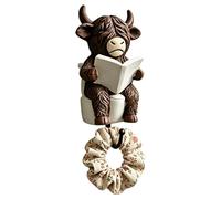 Genérico Towel Hooks For Bathrooms - Funny Resin Cow Figurines | Hooks For Towels In Bathroom | Ideal For Home Shower Kitchen Bedroom Dorm Farmhouse Clothes Robe Loofah Key