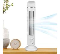 Genérico Tower Fan For Bedroom | 2-Speed Quiet USB/Battery With Nightlight