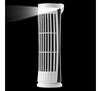 Genérico Tower Fan, USB Charging Bladeless Fan, Quiet Wind Flow System, Vertical Design, LED Air Circulator for Desk, Bedroom, Car, Kitchen, Estudio, Travel, Garaje, 2,99x2,99x10,24 pulgadas