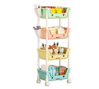 Genérico Toy and Book Storage For Kids | Child-Friendly Organization Multi-Tier Toy Storage Organizer Efficient | Kid Toys Box, Large Storrage Capacity Storrage Bins For Nursery, Kids Room