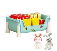 Genérico Toy and Book Storage For Kids | Child-Friendly Organization Multi-Tier Toy Storage Organizer Efficient | Kid Toys Box, Large Storrage Capacity Storrage Bins For Nursery, Kids Room