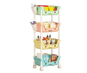 Genérico Toy and Book Storage For Kids | Child-Friendly Organization Multi-Tier Toy Storage Organizer Efficient | Kid Toys Box, Large Storrage Capacity Storrage Bins For Nursery, Kids Room
