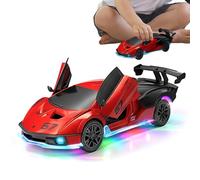 Genérico Toy Car - LED Light Pretend Play Vehicle | Automatic Door Opening Sports Car Realistic Sound and Motion Feature for Young Kids, Preschoolers, Yard, Living Room, Party