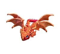 Genérico Toy Dragon, Flying Dragon, Articulated Joints Fidget Function Desk Decor Crystal Finish Mythical Design Dynamic Poses, Display Decor for Bookshelf Desktop or Cabinet