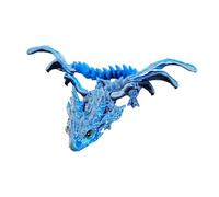Genérico Toy Dragon, Flying Dragon, Articulated Joints Fidget Function Desk Decor Crystal Finish Mythical Design Dynamic Poses, Display Decor for Bookshelf Desktop or Cabinet