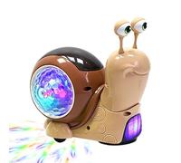 Genérico Toy - Electric Crawling Snail, Light Up Musical Sensory with Obstacle Avoidance Movement Interactive Learning Fun Feature, Colorful Flash Effect, ideal para niños en la actividad interior