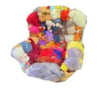 Genérico Toy Storage Seat - Transparent Bean Bag Cover, See Through Keepsake Container with Heavy Duty Zipper, Playroom Furniture Piece, Ideal for Dormitory Nursery Collections
