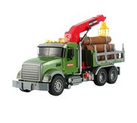 Genérico Toy Tow, Truck Logging, Heavy-Duty Build Functional Winch Friction Powered Three Bins Realistic Design Sound Effects, Truck Toy for Birthday, Thanksgiving, Christmas