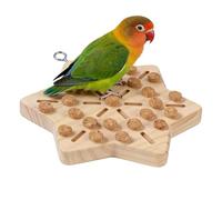 Generico Toys For Birds - Small Bird Toys | Wooden Chew Activity With Removable Corks For Home Training Mental Stimulation Physical Exercise Boredom Prevention Beak Health Environmental Enrichment