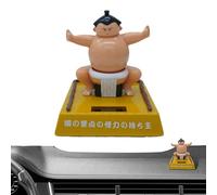 Genérico Toys for Kids, Solar-Powered Sumo Wrestler Figurine, Dashboard Dancing Toy with Moving Head, Car Interior Decoration Dashboard Office Table Gift Display