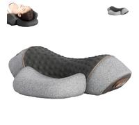 Genérico Traction Massager, Callixe Thera Pillow Massage Neck Hump, Callixe Thera Pillows, The 3-In-1 Neck Massager Pillow with Heating and Traction Function, For Necks Back Shoulder (Gray)