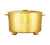 Genérico Traditional Auspicious Barrel - Galvanised Metal Incinerator, Small Bucket | For Wood Garbage Garden Backyard Farm Patio Bonfires Beach Porch Balcony Gardeners Landscapers Accessories