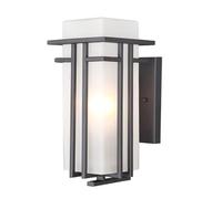 Genérico Traditional Wall Sconce with Frosted Glass Wall Mounted Lamp Modern Front Door Lighting for Villa Door Hall Garden Patio(Large)