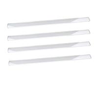 Generico Traficantes Mahjong | Juego de 4 soportes de azulejos de acrílico transparente con borde redondeado, para juegos ligeros y antideslizantes | Soportes para mover tarjetas lisas suministros