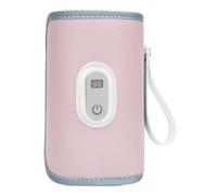 Genérico Tragbarer Flaschenwärmer Mit Digitalanzeige - USB Muttermilchwärmer Für Unterwegs | Konstante Temperatur, Typ-C Anschluss, Wasserdicht, Ideal Für Reisen & Winter, 5V/2A, /Blau, rosa, Se